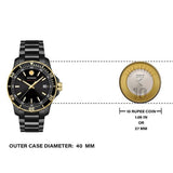 Movado Series 800 Black Dial Black Steel Strap Watch For Men - 2600161 Buy Now By Movado