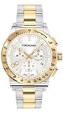 Salvatore Ferragamo 1927 Chrono Silver Dial Two Tone Steel Strap Watch for Men - SFKZ00523 Buy Now By Salvatore Ferragamo