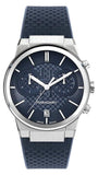 Salvatore Ferragamo Sapphire Chrono Blue Dial Blue Rubber Strap Watch for Men - SFME00923 Buy Now By Salvatore Ferragamo