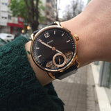 Fossil The Commuter Twist Black Dial Brown Leather Strap Watch for Men - ME1165 Buy Now By Fossil