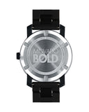 Movado Bold TR90 Black Dial Black Steel Strap Watch for Men - 3600099 Buy Now By Movado