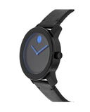 Movado Bold TR90 Black Dial Black Leather Strap Watch For Men - 3600307 Buy Now By Movado