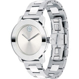Movado Bold Ceramic Silver Dial Silver Steel Strap Watch for Women - 3600638 Buy Now By Movado