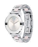 Movado Bold Silver Dial Two Tone Steel Strap Watch for Women - 3600702 Buy Now By Movado