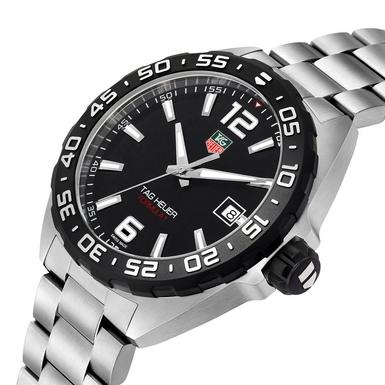 Tag Heuer Formula 1 Quartz Black Dial Silver Steel Strap Watch for Men - WAZ1110.BA0875 Buy Now By Tag Heuer