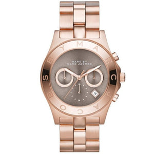 Marc Jacobs Blade Chronograph Brown Dial Rose Gold Steel Strap Watch for Women - MBM3308 Buy Now By Marc Jacobs