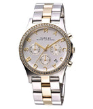 Marc Jacobs Henry Chronograph Silver Dial Two Tone Steel Strap Watch for Women - MBM3197 Buy Now By Marc Jacobs