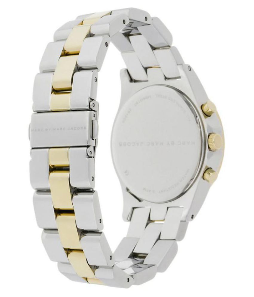 Marc Jacobs Henry Chronograph Silver Dial Two Tone Steel Strap Watch for Women - MBM3197 Buy Now By Marc Jacobs