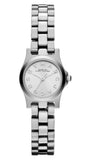 Marc Jacobs Henry Dinky Silver Dial Silver Steel Strap Watch for Women - MBM3198