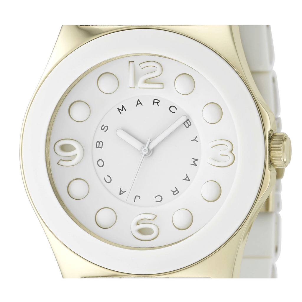 Marc Jacobs Pelly White Dial White SIlicone Strap Watch for Women - MBM2525 Buy Now By Marc Jacobs