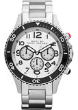 Marc Jacobs Rock Chronograph White Dial Silver Steel Strap Watch for Men - MBM5027 Buy Now By Marc Jacobs