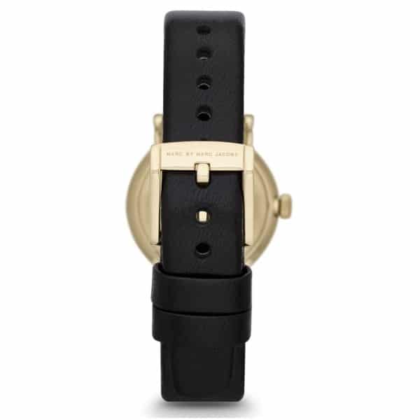 Marc Jacobs Baker Black Dial Black Leather Strap Watch for Women - MBM1273 Buy Now By Marc Jacobs