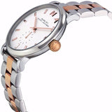 Marc Jacobs Baker White Dial Two Tone Steel Strap Watch for Women - MBM3312 Buy Now By Marc Jacobs