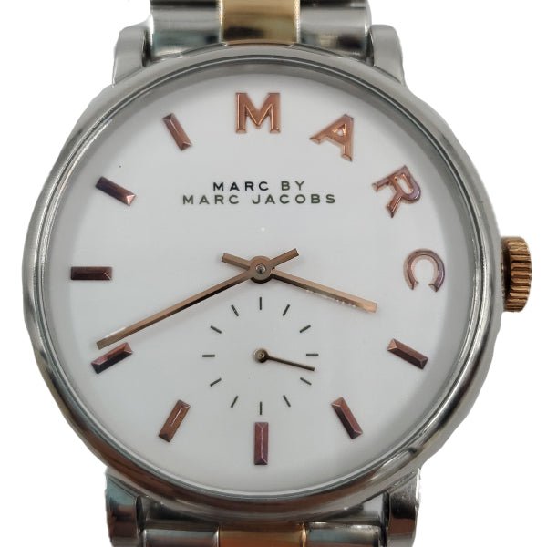 Marc Jacobs Baker White Dial Two Tone Steel Strap Watch for Women - MBM3312 Buy Now By Marc Jacobs