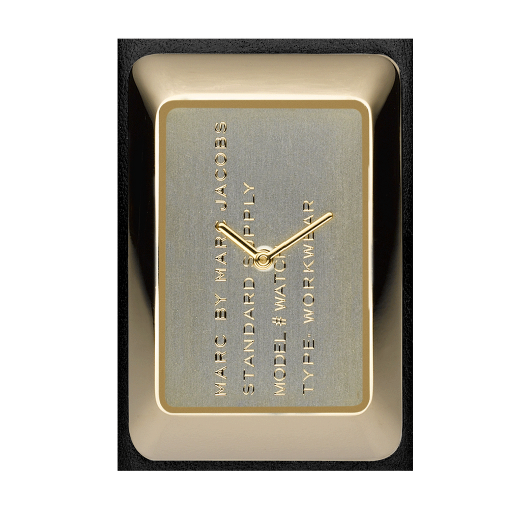 Marc Jacobs Champagne Dial Black Leather Strap Watch for Women - MBM2047 Buy Now By Marc Jacobs