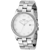 Marc Jacobs Henry Diamonds White Dial Silver Steel Strap Watch for Women - MBM3044 Buy Now By Marc Jacobs