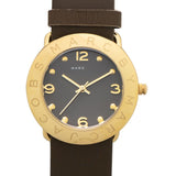 Marc Jacobs Amy Grey Dial Grey Leather Strap Watch for Women - MBM1153 Buy Now By Marc Jacobs