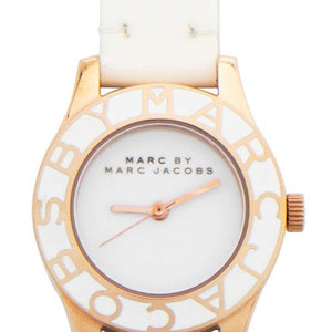 Marc Jacobs Blade White Dial White Leather Strap Watch for Women - MBM1179 Buy Now By Marc Jacobs