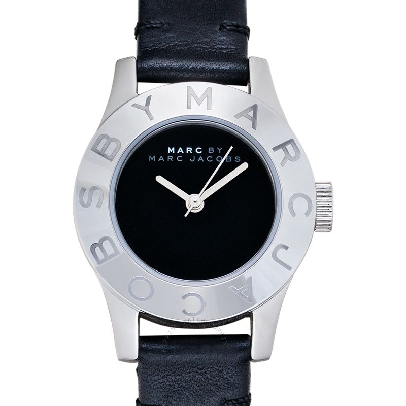 Marc Jacobs Blade Black Dial Black Leather Strap Watch for Women - MBM1211 Buy Now By Marc Jacobs