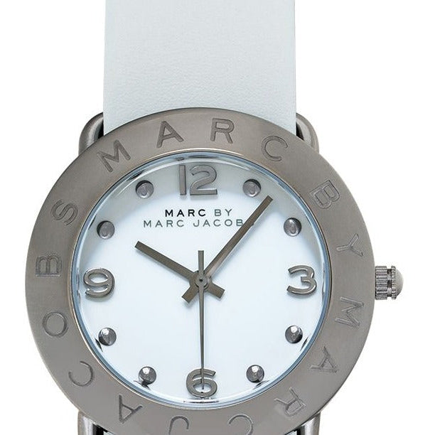 Marc Jacobs Blade White Dial White Leather Strap Watch for Women - MBM1223 Buy Now By Marc Jacobs