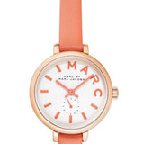 Marc Jacobs Sally White Dial Orange Leather Strap Watch for Women - MBM1355 Buy Now By Marc Jacobs