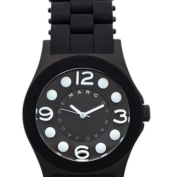 Marc Jacobs Pelly Black Dial Black Silicone Strap Watch for Women - MBM2527 Buy Now By Marc Jacobs