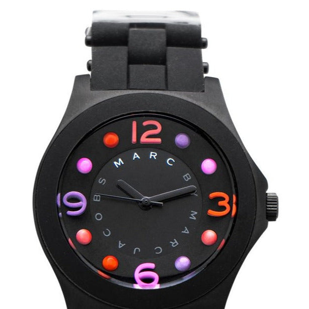 Marc Jacobs Pelly Black Dial Black Silicone Strap Watch for Women - MBM2543 Buy Now By Marc Jacobs