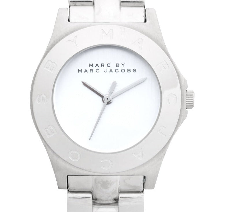 Marc Jacobs Blade Chronograph Silver Dial Silver Steel Strap Watch for Women - MBM3125 Buy Now By Marc Jacobs