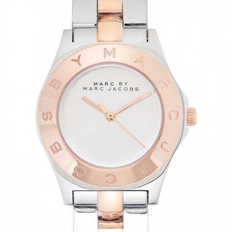 Marc Jacobs Blade Silver Dial Two Tone Steel Strap Watch for Women - MBM3129 Buy Now By Marc Jacobs