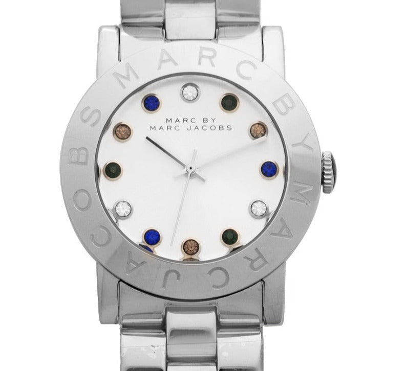 Marc Jacobs Amy White Dial Silver Steel Strap Watch for Women - MBM3140 Buy Now By Marc Jacobs