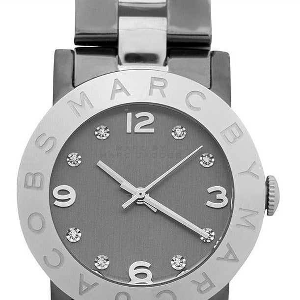 Marc Jacobs Amy Grey Dial Grey Steel Strap Watch for Women - MBM3196 Buy Now By Marc Jacobs