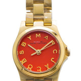 Marc Jacobs Henry Dinky Red Dial Gold Steel Strap Watch for Women - MBM3202 Buy Now By Marc Jacobs