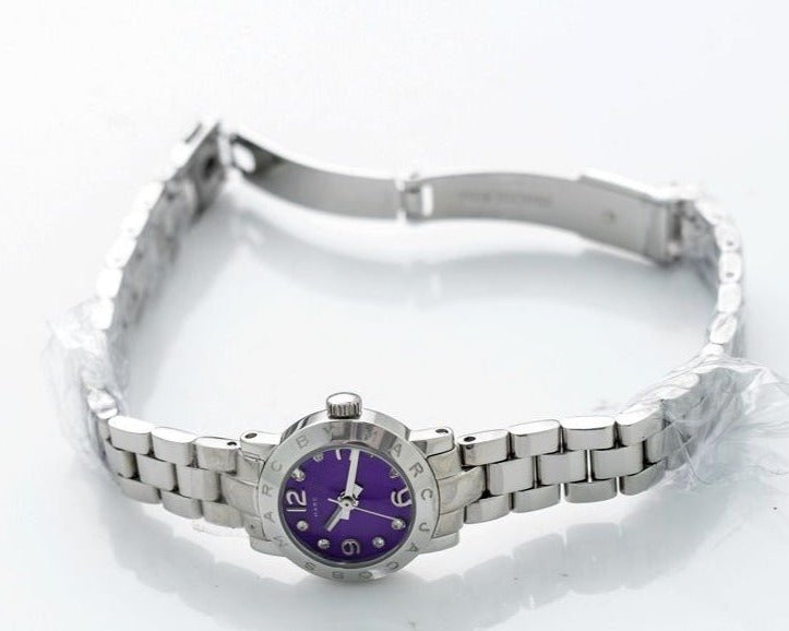 Marc Jacobs Amy Purple Dial Silver Steel Strap Watch for Women - MBM3228 Buy Now By Marc Jacobs