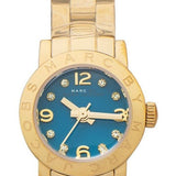 Marc Jacobs Amy Dinky Blue Dial Gold Steel Strap Watch for Women - MBM3229 Buy Now By Marc Jacobs