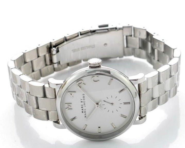 Marc Jacobs Baker White Dial Silver Steel Strap Watch for Women - MBM3242 Buy Now By Marc Jacobs