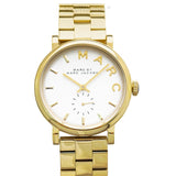 Marc Jacobs Baker White Dial Gold Steel Strap Watch for Women - MBM3243 Buy Now By Marc Jacobs