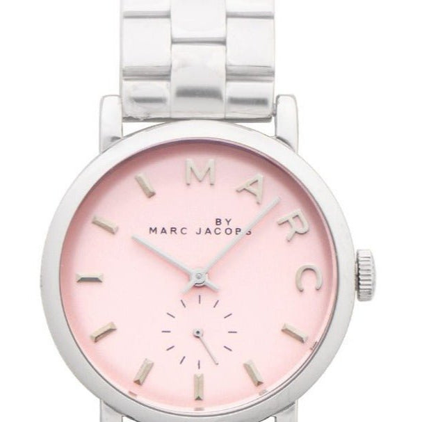 Marc Jacobs Baker Pink Dial Silver Steel Strap Watch for Women - MBM3280 Buy Now By Marc Jacobs