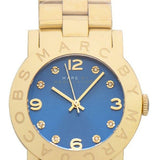 Marc Jacobs Amy Blue Dial Gold Steel Strap Watch for Women - MBM3303 Buy Now By Marc Jacobs
