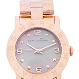 Marc Jacobs Amy Mother of Pearl Black Dial Rose Gold Steel Strap Watch for Women - MBM8610 Buy Now By Marc Jacobs