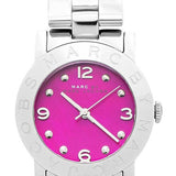 Marc Jacobs Amy Pink Dial Silver Steel Strap Watch for Women - MBM8623 Buy Now By Marc Jacobs