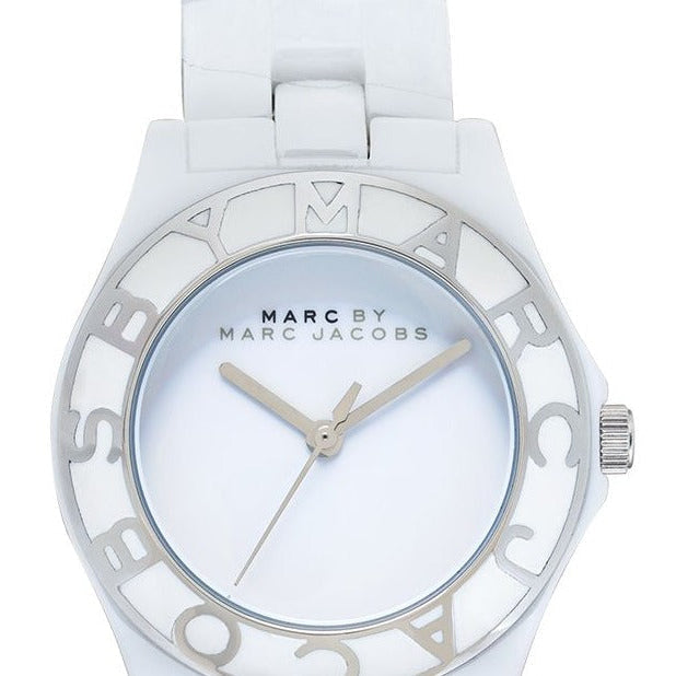 Marc Jacobs Marc White Dial White Ceramic Strap Watch for Women - MBM9500 Buy Now By Marc Jacobs