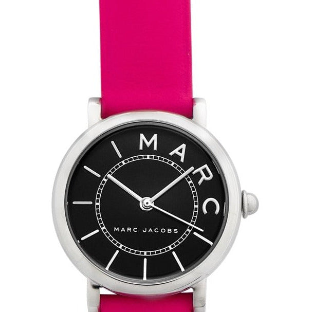 Marc Jacobs Roxy Black Dial Pink Leather Strap Watch for Women - MJ1540 Buy Now By Marc Jacobs