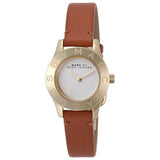 Marc Jacobs Mini Blade White Dial Brown Leather Strap Watch for Women - MBM1219 Buy Now By Marc Jacobs