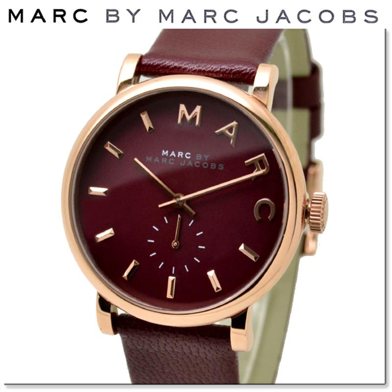 Marc Jacobs Baker Maroon Dial Maroon Leather Strap Watch for Women - MBM1267 Buy Now By Marc Jacobs
