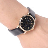 Marc Jacobs Baker Black Dial Black Leather Strap Watch for Women - MBM1273 Buy Now By Marc Jacobs