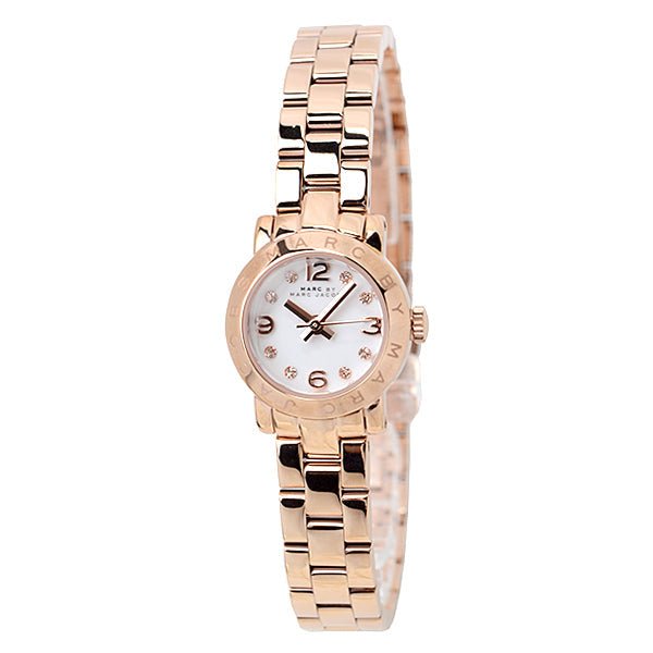 Marc Jacobs Amy White Dial Rose Gold Steel Strap Watch for Women - MBM3227 Buy Now By Marc Jacobs
