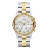 Marc Jacobs Henry Chronograph Silver Dial Two Tone Steel Strap Watch for Women - MBM3197 Buy Now By Marc Jacobs