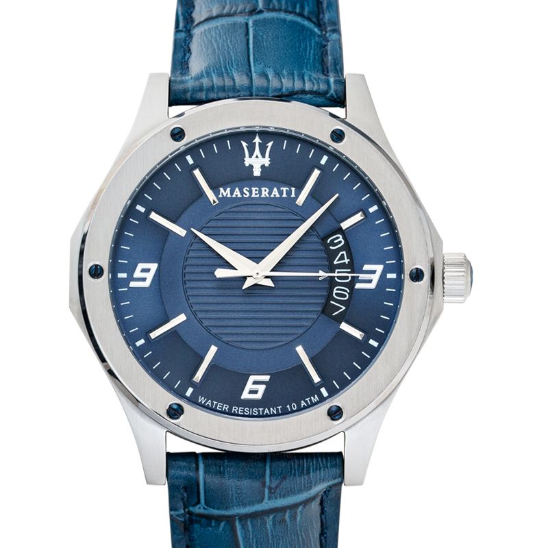 Maserati Circuito Blue Dial Blue Leather Strap Watch For Men - R8851127003 Buy Now By Maserati