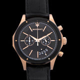 Maserati Circuito Black Dial Black Leather Strap Watch For Men - R8871627001 Buy Now By Maserati