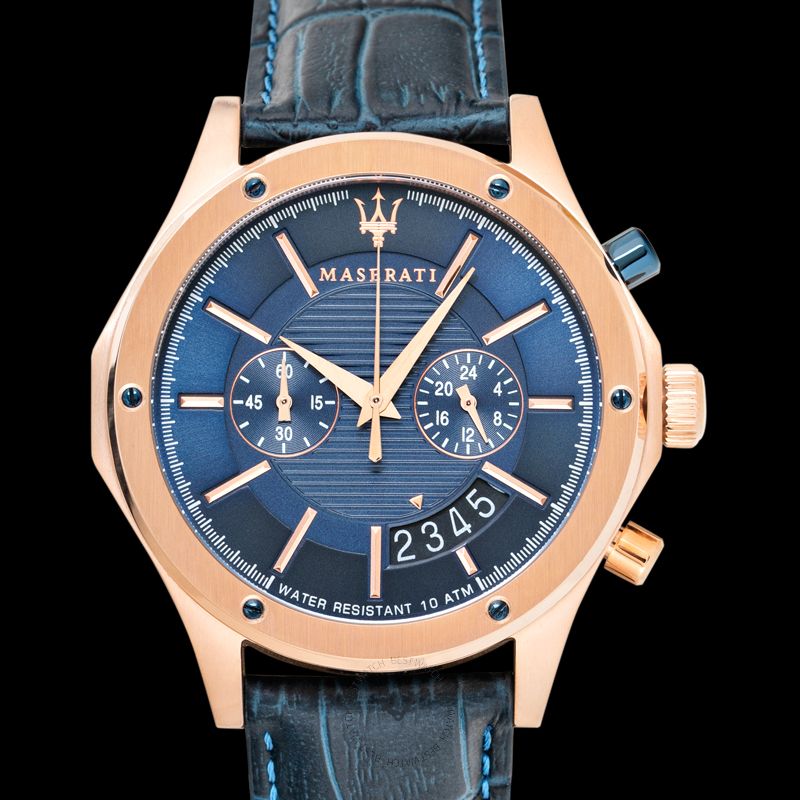 Maserati Circuito Blue Dial Blue Leather Strap Watch For Men - R8871627002 Buy Now By Maserati